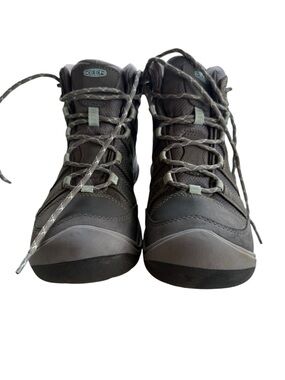 Keen Women's Charcoal Gray Lace-Up Hiking Boots